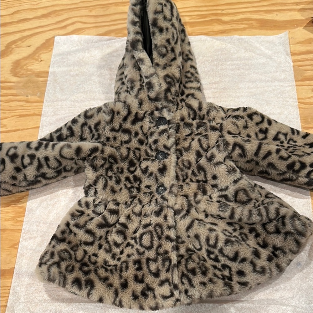 First Impressions Brown and Black Hooded Jacket